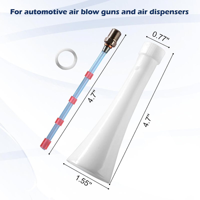 EAORBD Car Cleaning Gun Cone for Tornador Car Blow Out Tool Replacement Parts Cone Air, White Plastic (Cleaning Gun Cone(1)) - Image 2